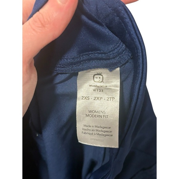 Wonderwink W123 Womens Cargo Jogger Scrub Pants Navy Blue 2XS Petite 28" 5555 - Picture 7 of 7